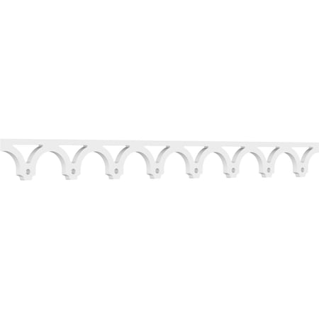 Ekena Millwork Trenton Architectural Grade PVC Running Trim, 4"H x 5/8"P x 48"L RUNP04X0625X48TRN